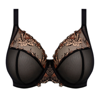 Load image into Gallery viewer, Teagan Plunge Bra EL302602 - Black/Almond
